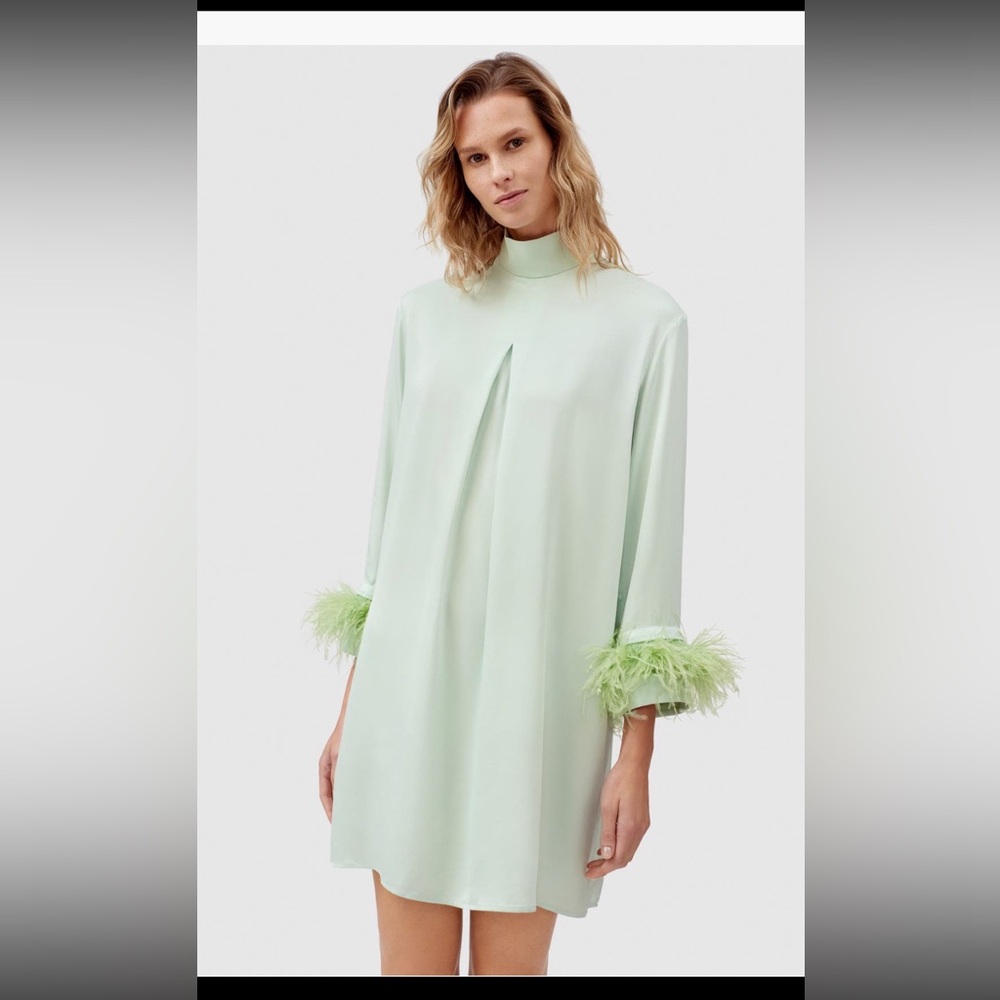 Sleepers feather sleeves dress